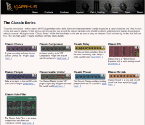Alle Plug-Ins der Kjaerhus Classic Serie
